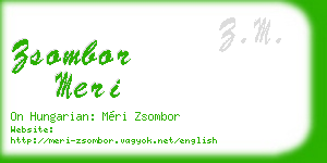 zsombor meri business card