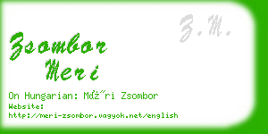 zsombor meri business card